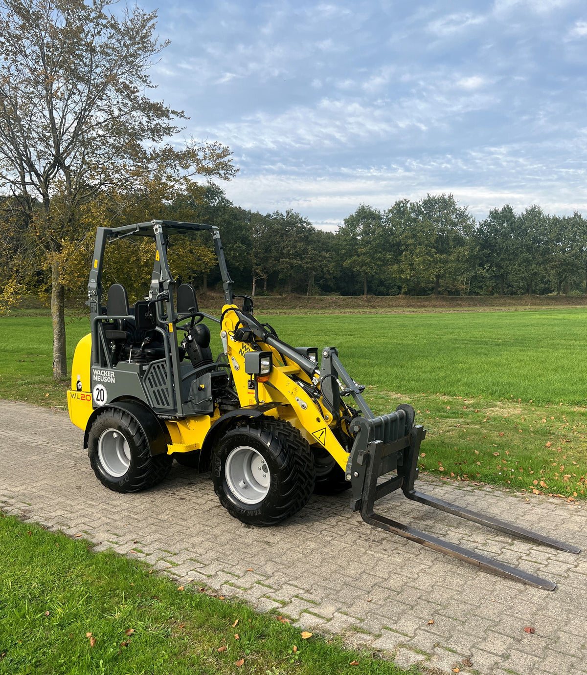Wacker Neuson WL 20 shovel – 2024 – 160 uur – incl. bak en palletvork