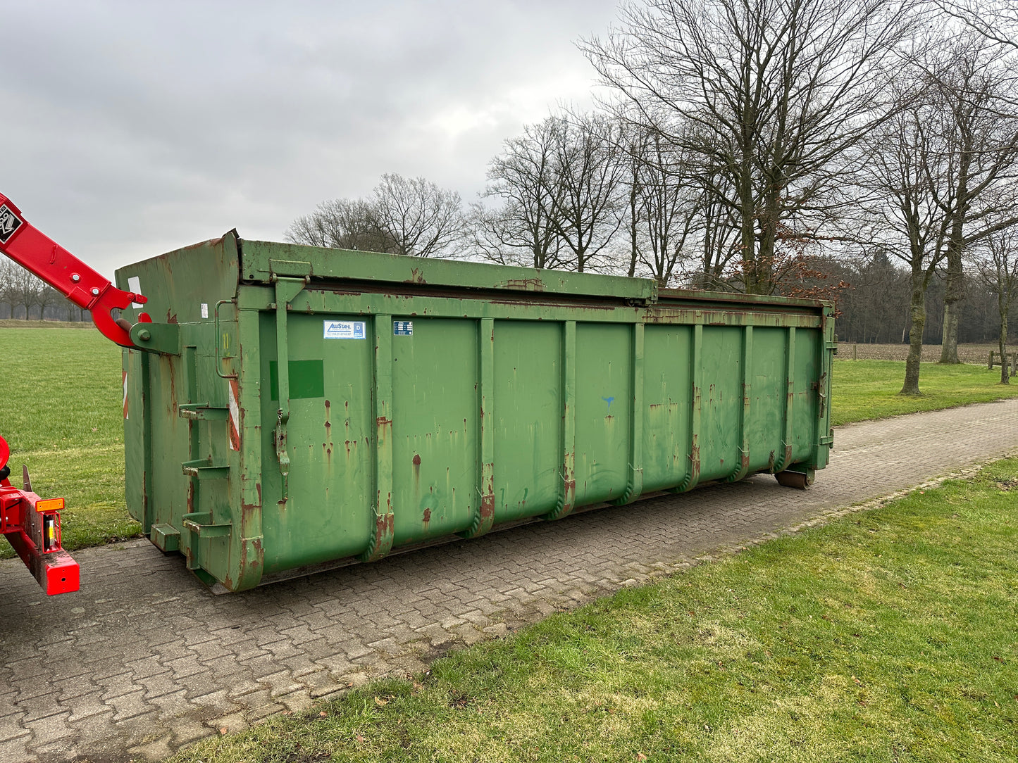 Allstar haakarm container bak met afdekking