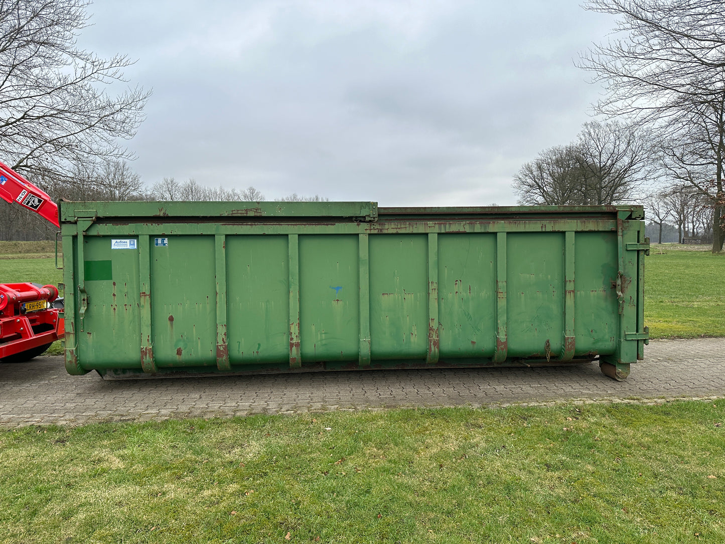 Allstar haakarm container bak met afdekking