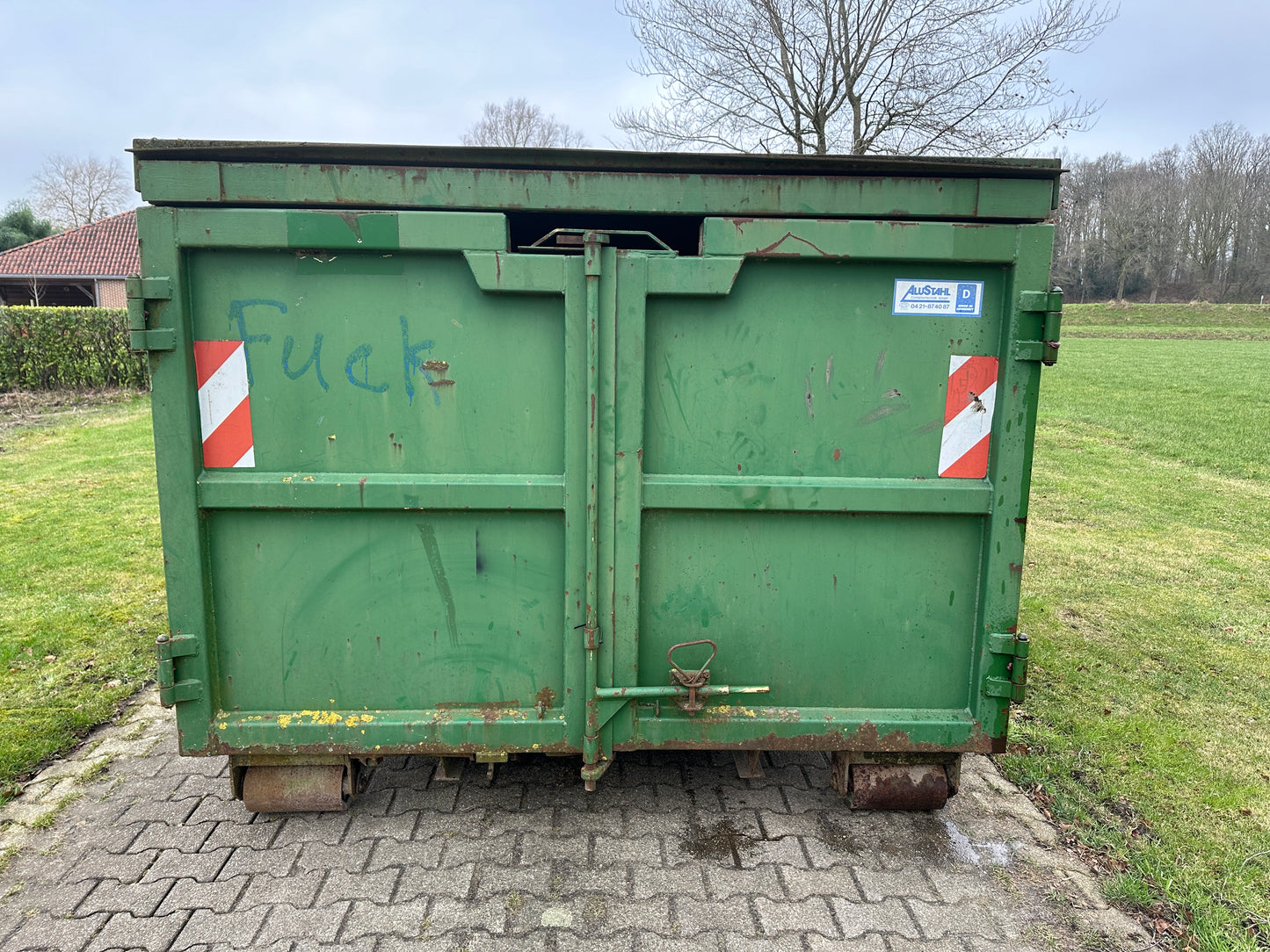 Allstar haakarm container bak met afdekking