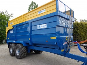 KANE 14/16/18 TON HALF PIPE GRAIN/SILAGE TRAILER.