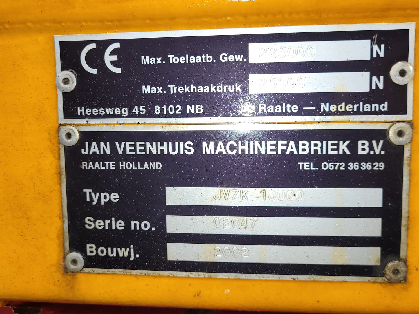 Veenhuis zandkipper JVZK 18000